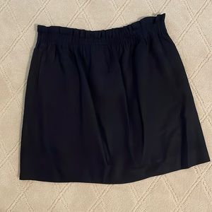 J. Crew Linen Blend, Elastic Waist Skirt, Navy